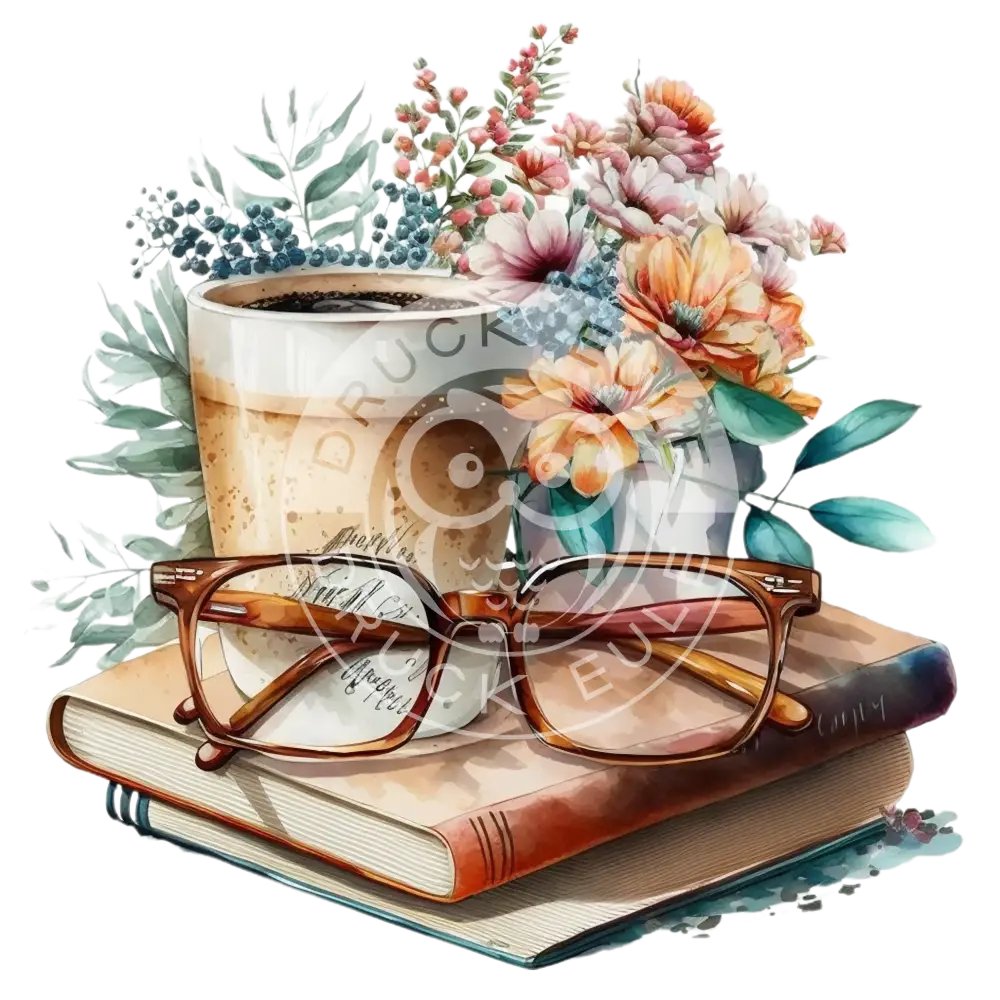 Bügelbild Cozy Books 23.4