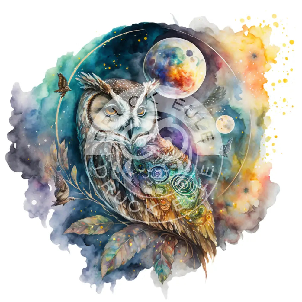 Bügelbild Eule 35-3