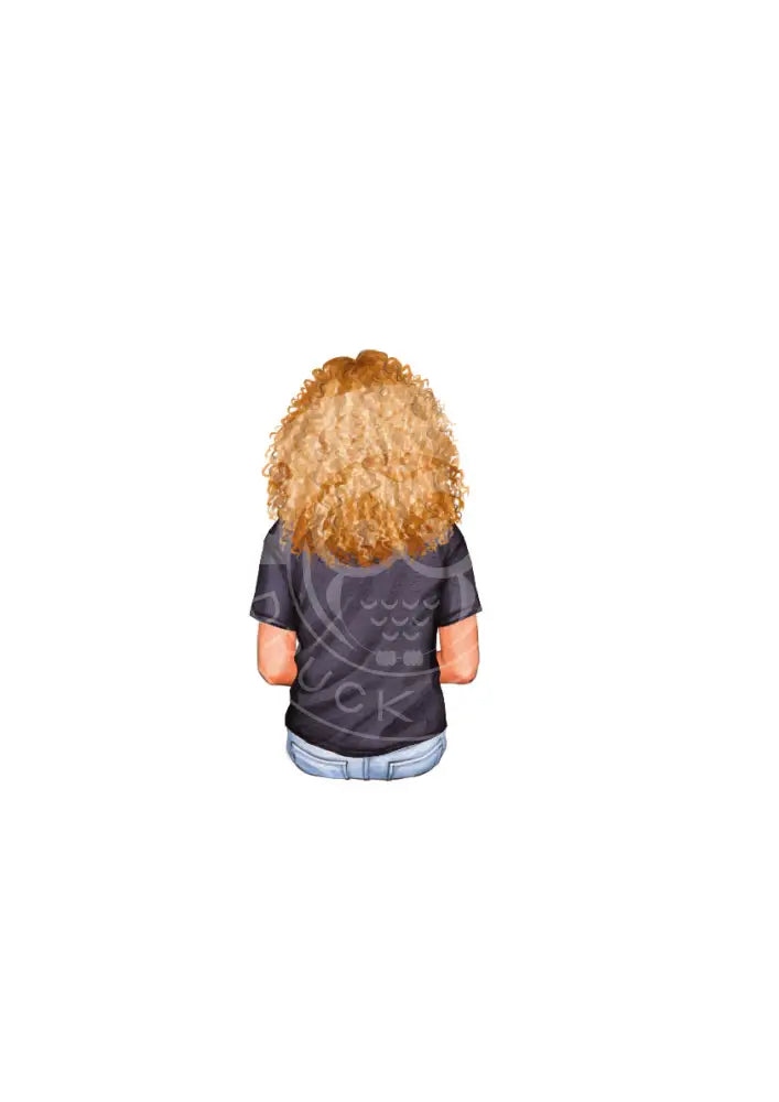 Bügelbild Girl 6.1 T-Shirt schwarz