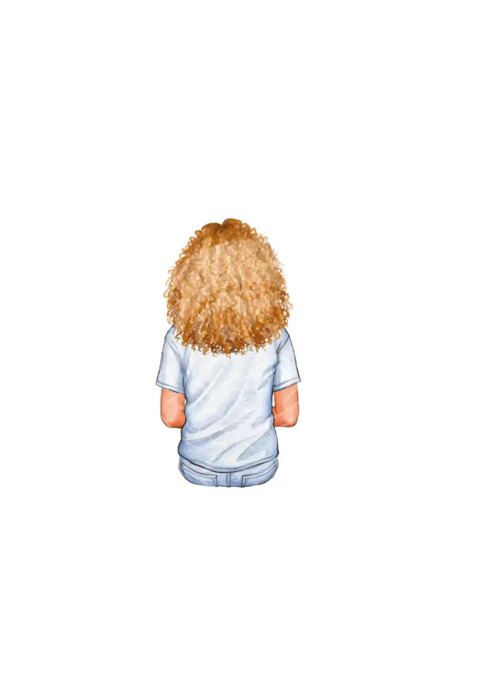 Bügelbild Girl 6.1 T-Shirt weiss
