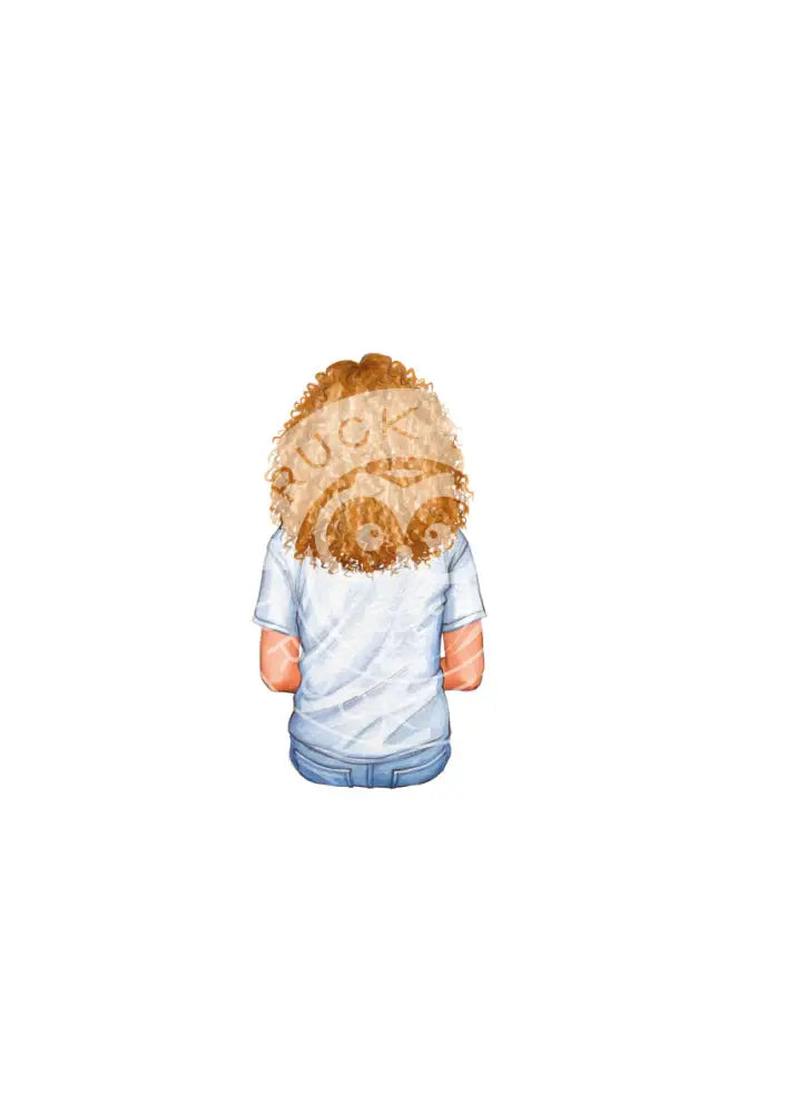 Bügelbild Girl 6.2 T-Shirt weiss