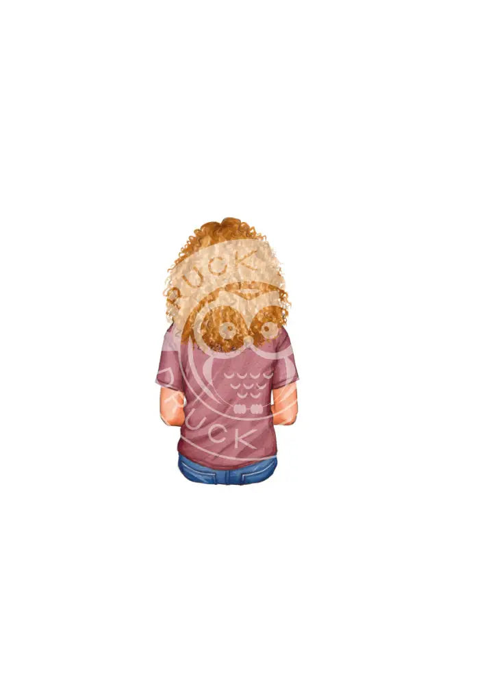 Bügelbild Girl 6.3 T-Shirt bordeaux