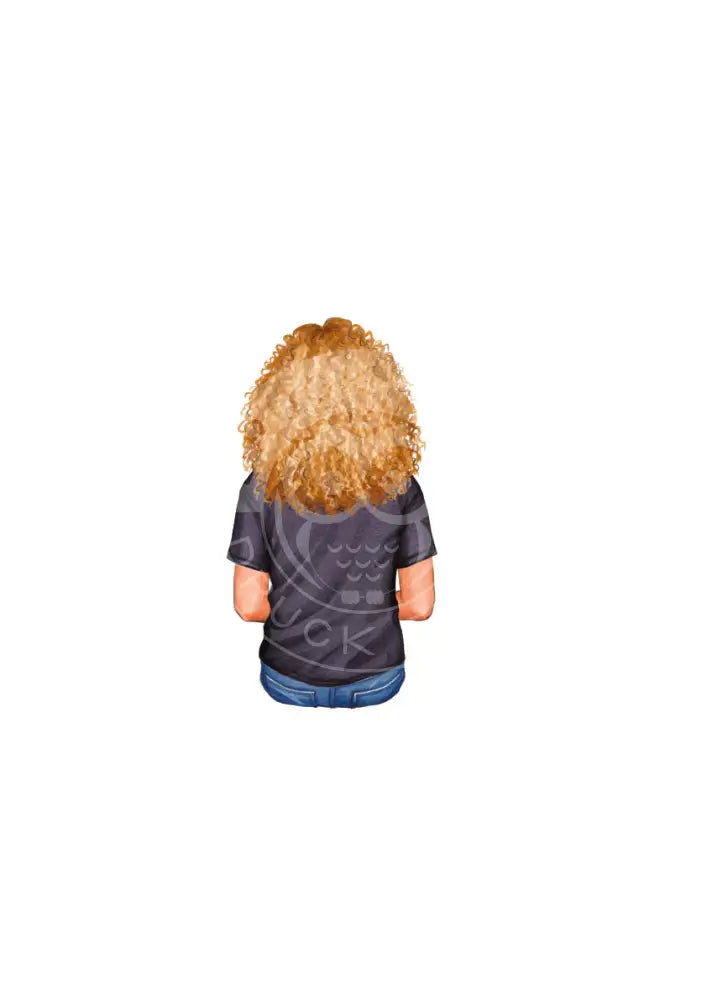 Bügelbild Girl 6.3 T-Shirt schwarz