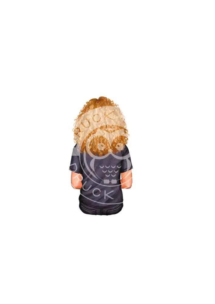 Bügelbild Girl 6.4 T-Shirt schwarz