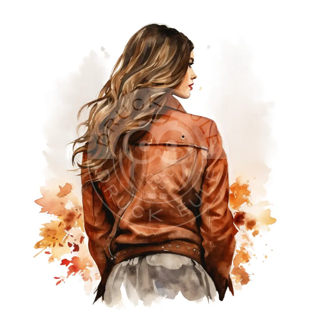 Bügelbild Girl Herbst 375-12