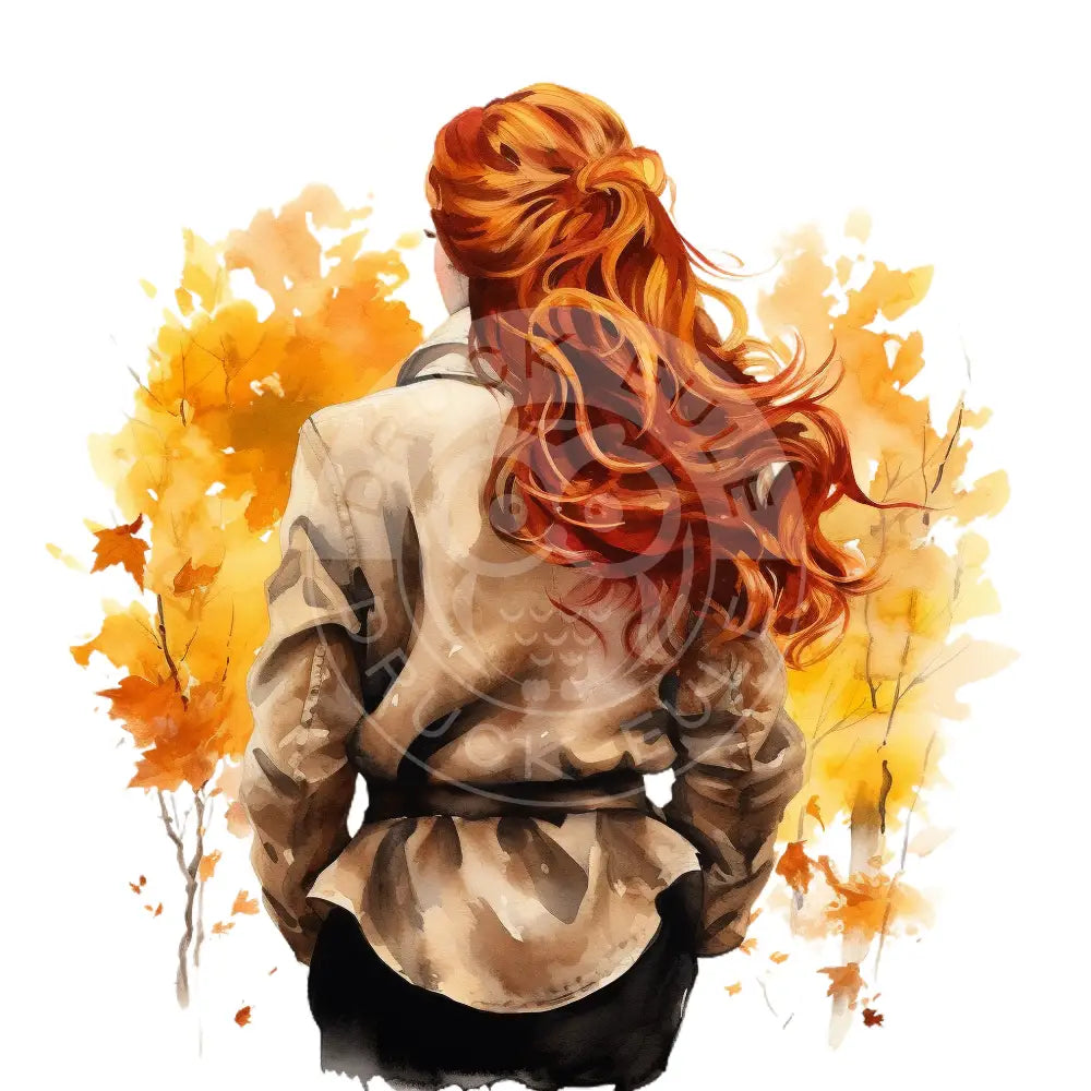 Bügelbild Girl Herbst 375-15