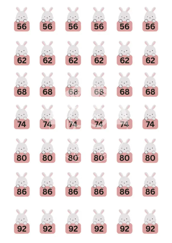 Bügelbild Hase 56-92