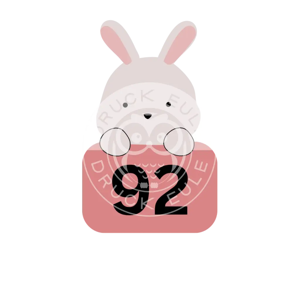 Bügelbild Hase 56-92