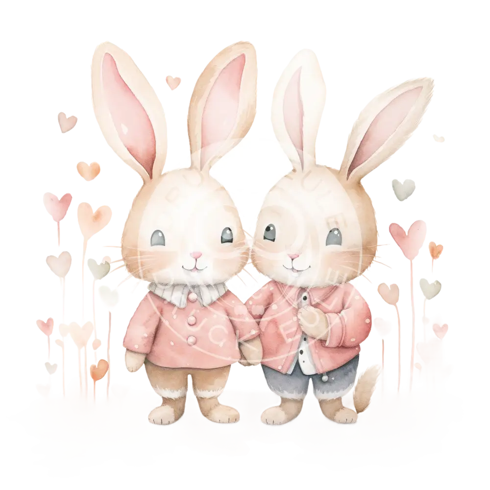 Bügelbild Hase Love 937-9