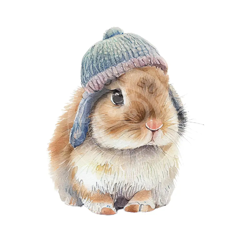 Bügelbild Hase Mit Hut 3-5