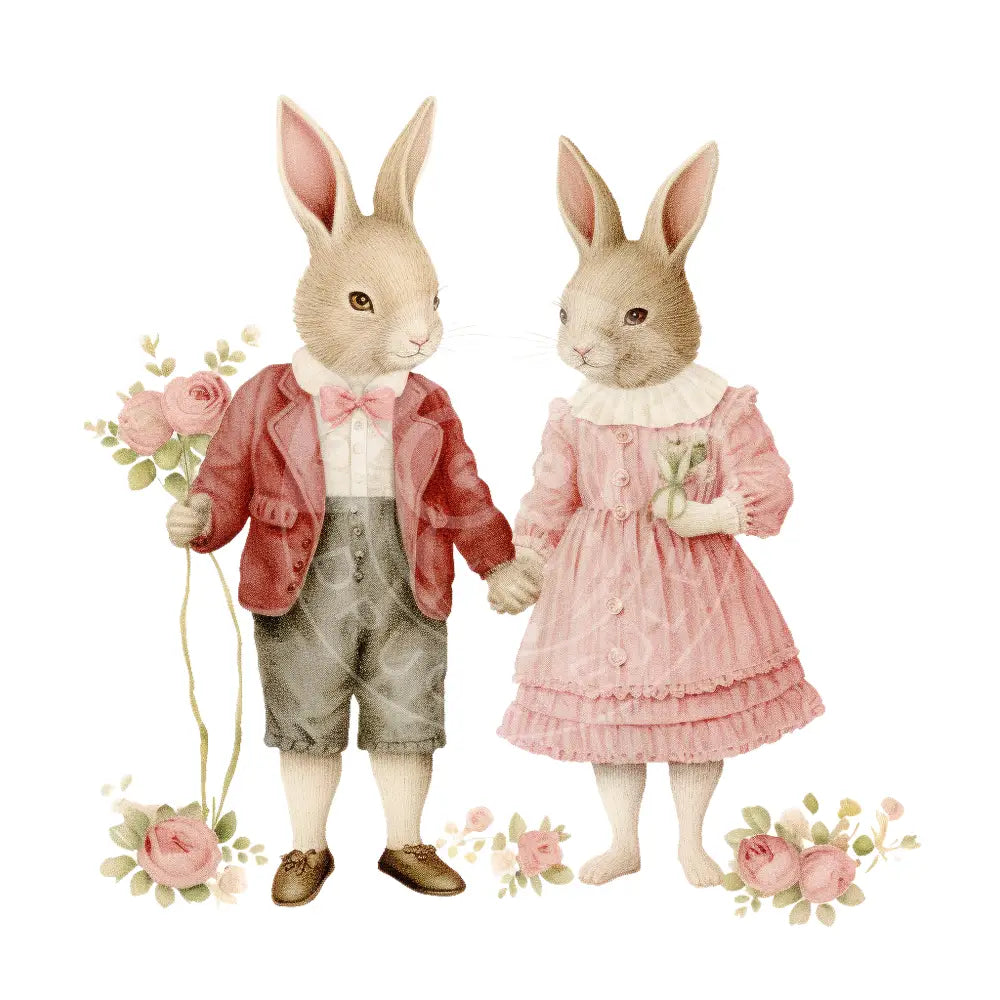 Bügelbild Hase Retro 943-10