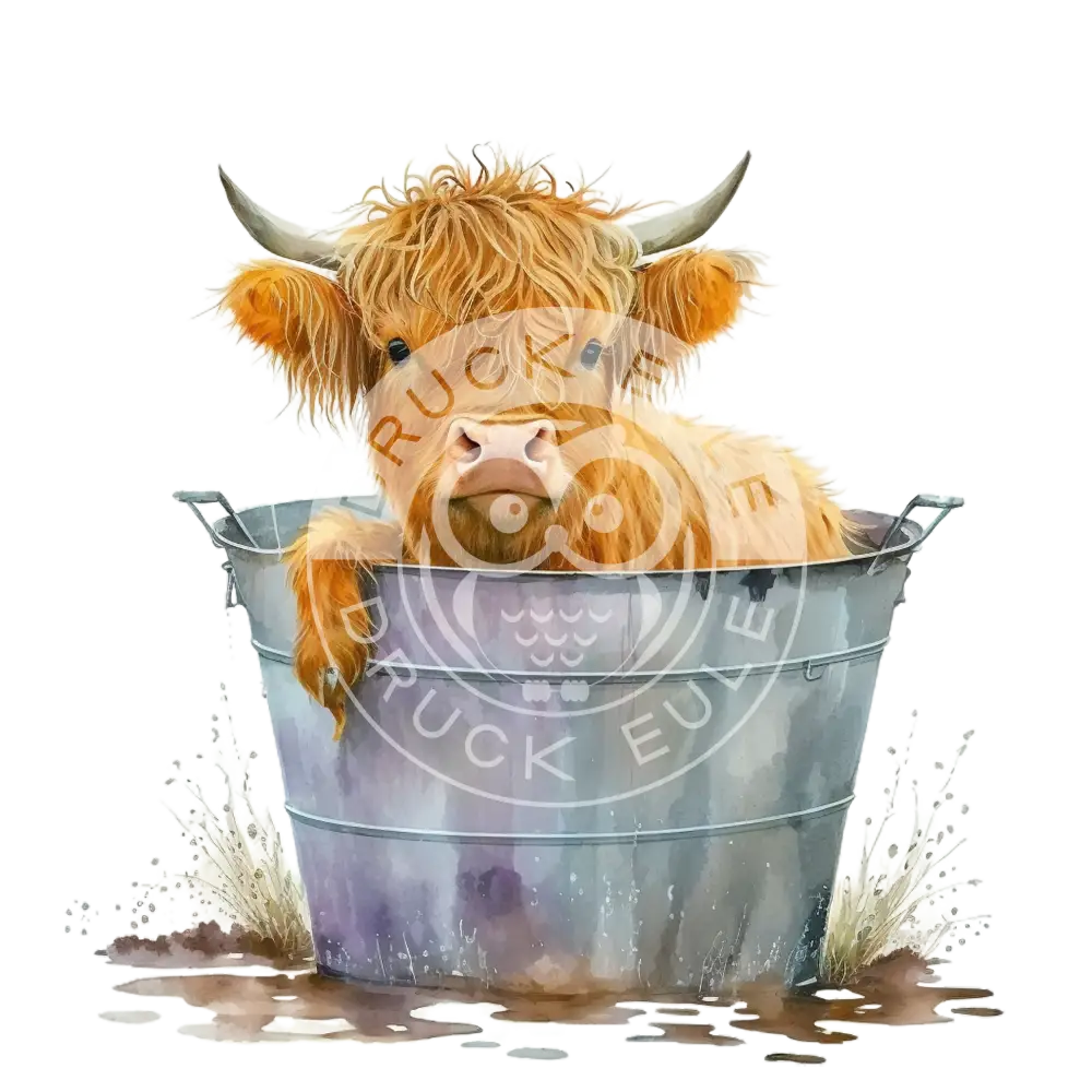 Bügelbild Highland Kuh 1.3-2