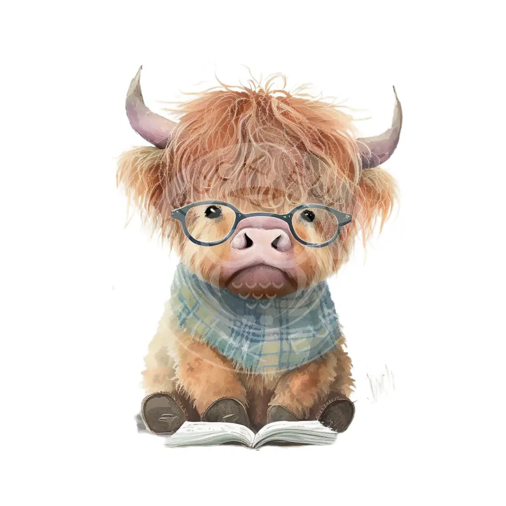 Bügelbild Highland Kuh 1.4.-3