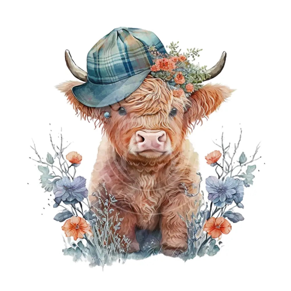 Bügelbild Highland Kuh 1.5-6