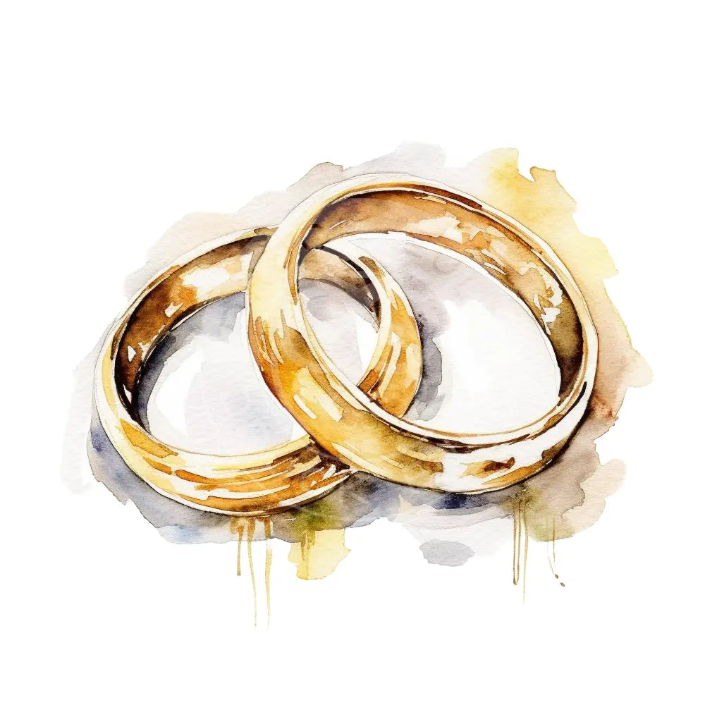 Bügelbild Hochzeitsringe 122-5