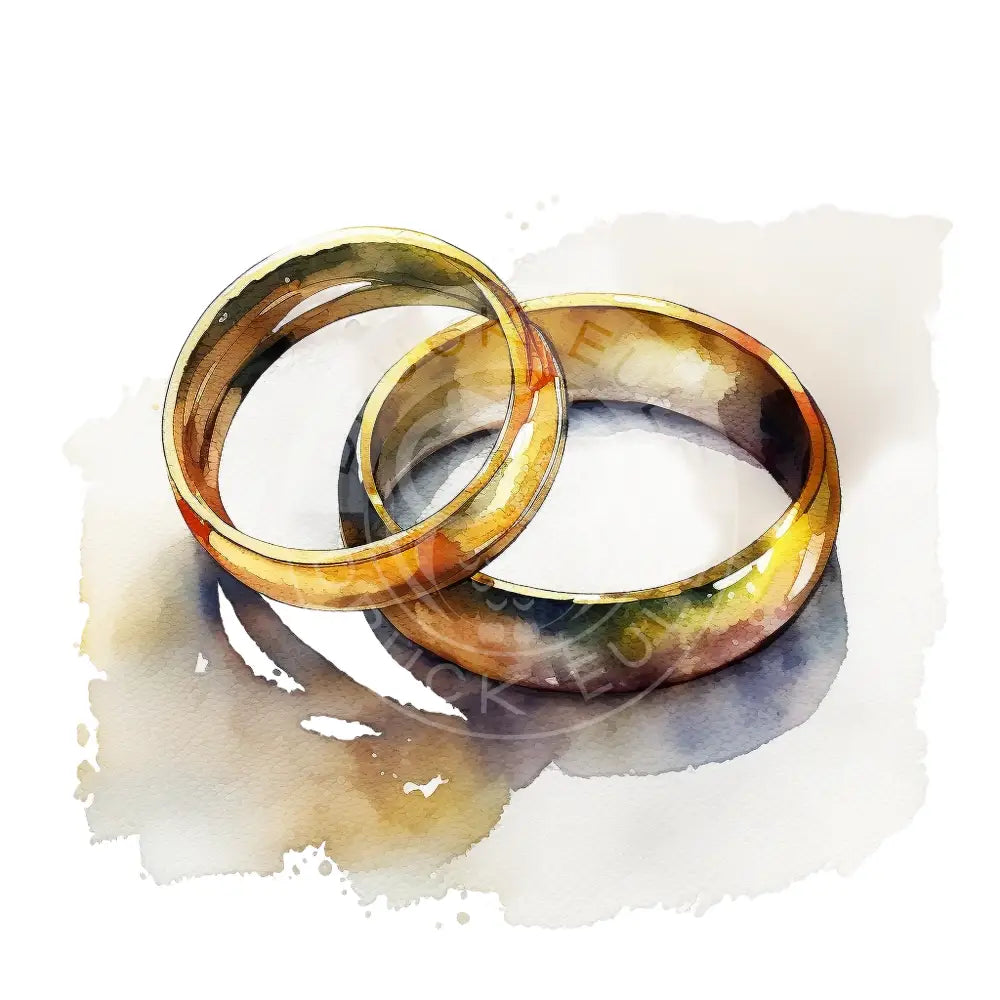Bügelbild Hochzeitsringe 122-7