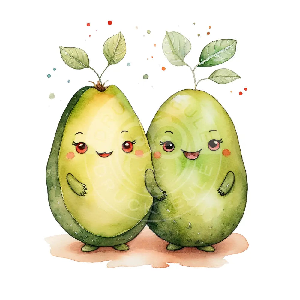 Bügelbild Kawaii Avocado 655-18