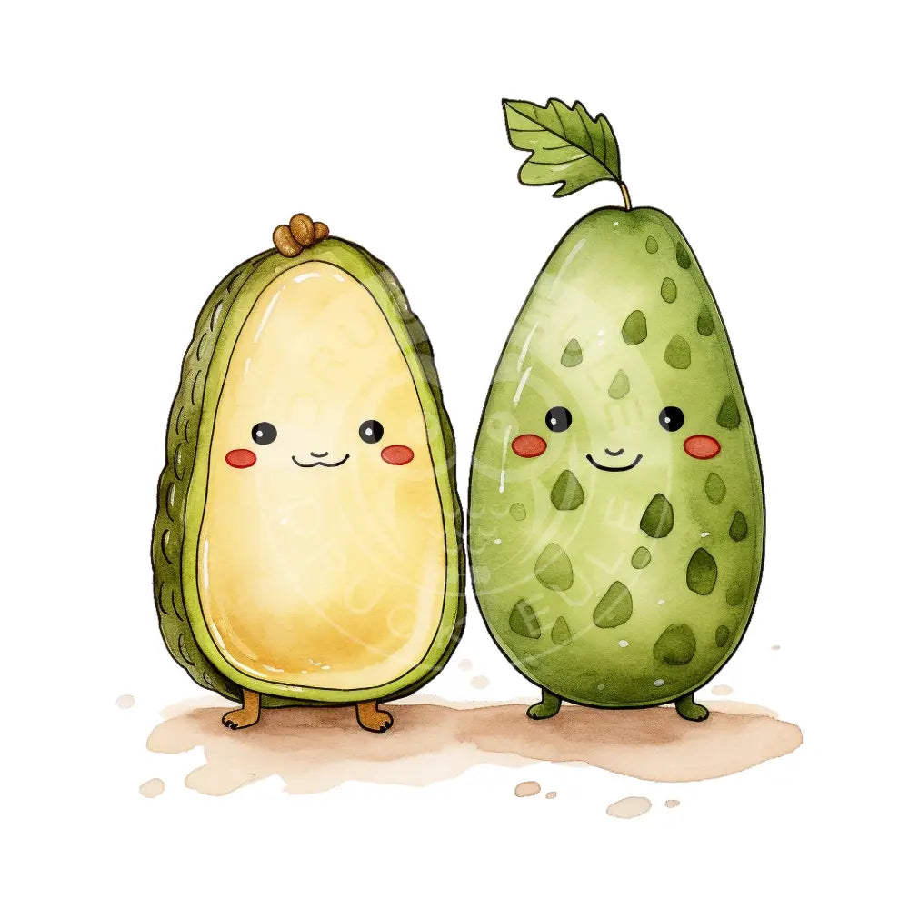 Bügelbild Kawaii Avocado 655-22