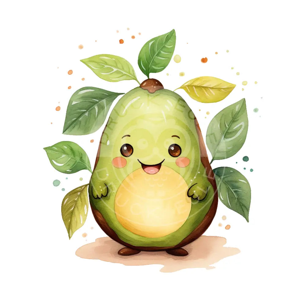 Bügelbild Kawaii Avocado 655-5