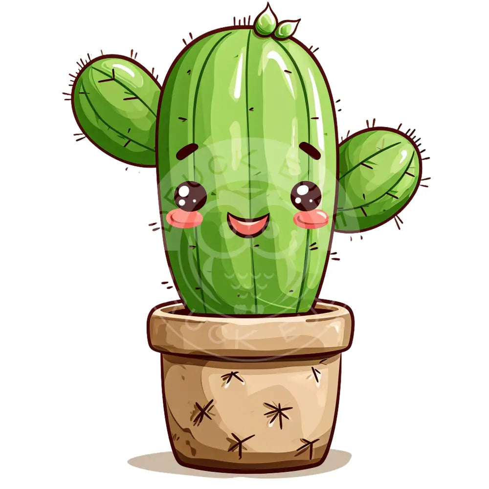 Iron-on patch Kawaii cactus 1176-14a