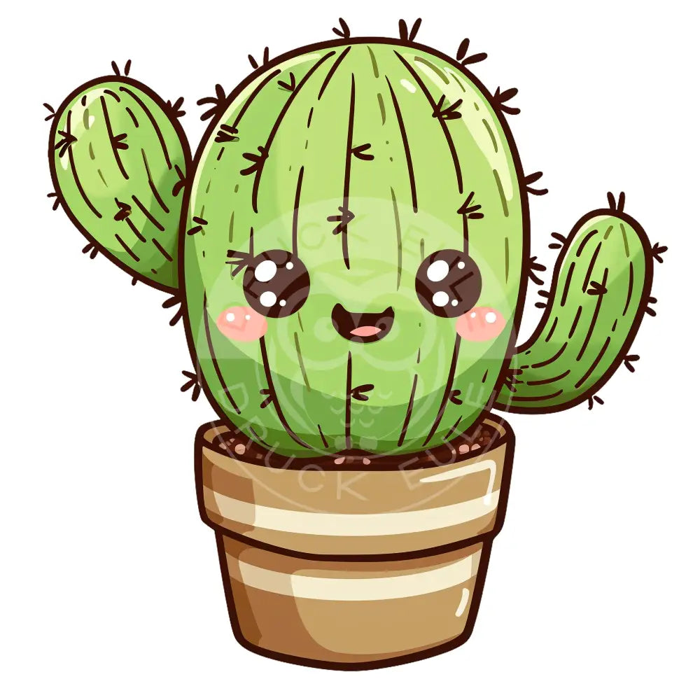 Bügelbild Kawaii Kaktus 1176-2a