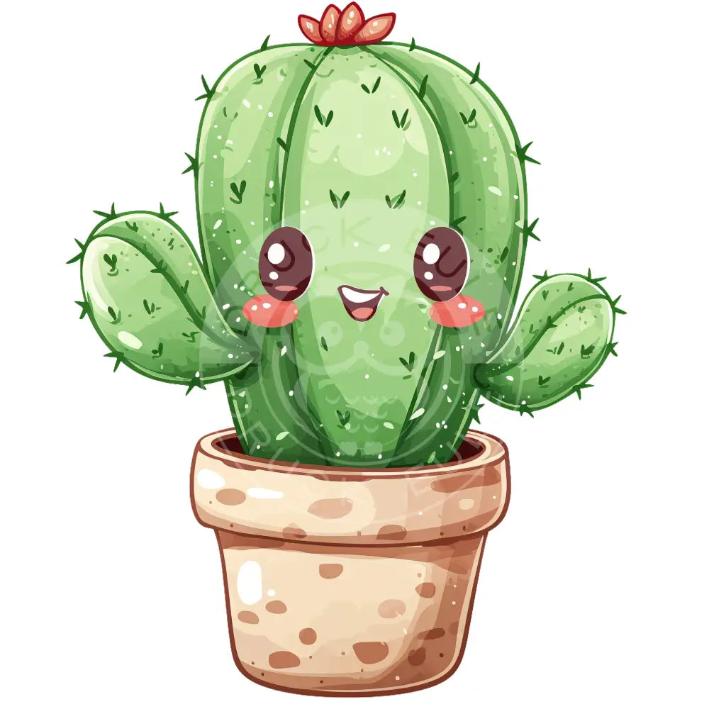 Bügelbild Kawaii Kaktus 1176-8a