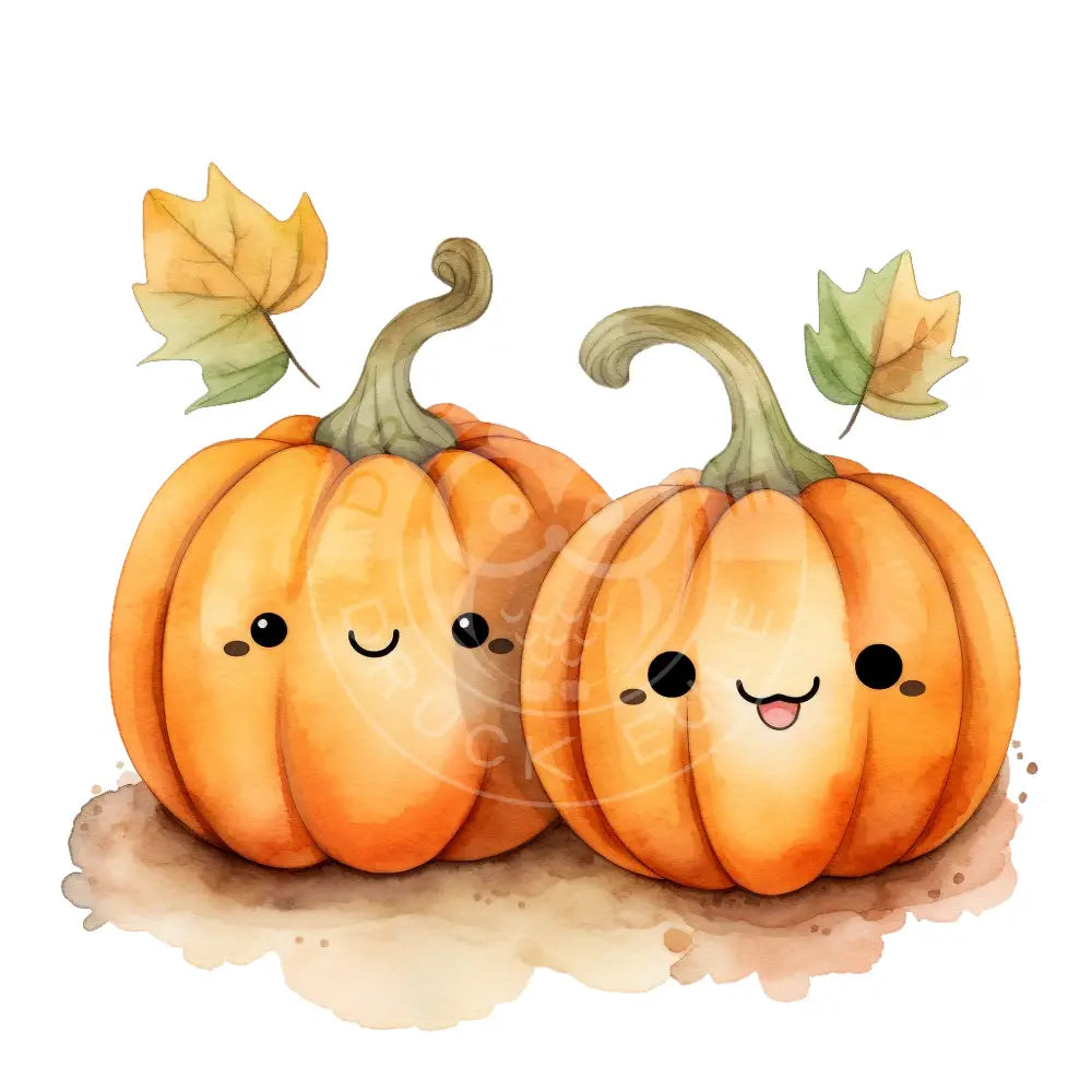 Bügelbild Kawaii Kürbis 473-21