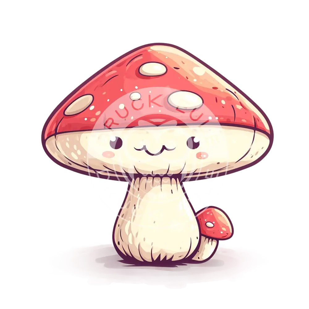 Bügelbild Kawaii Pilz 1186.14