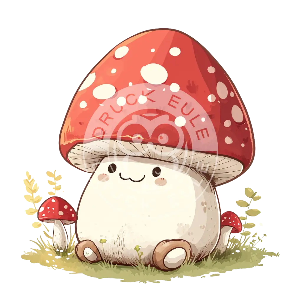 Bügelbild Kawaii Pilz 1186.16