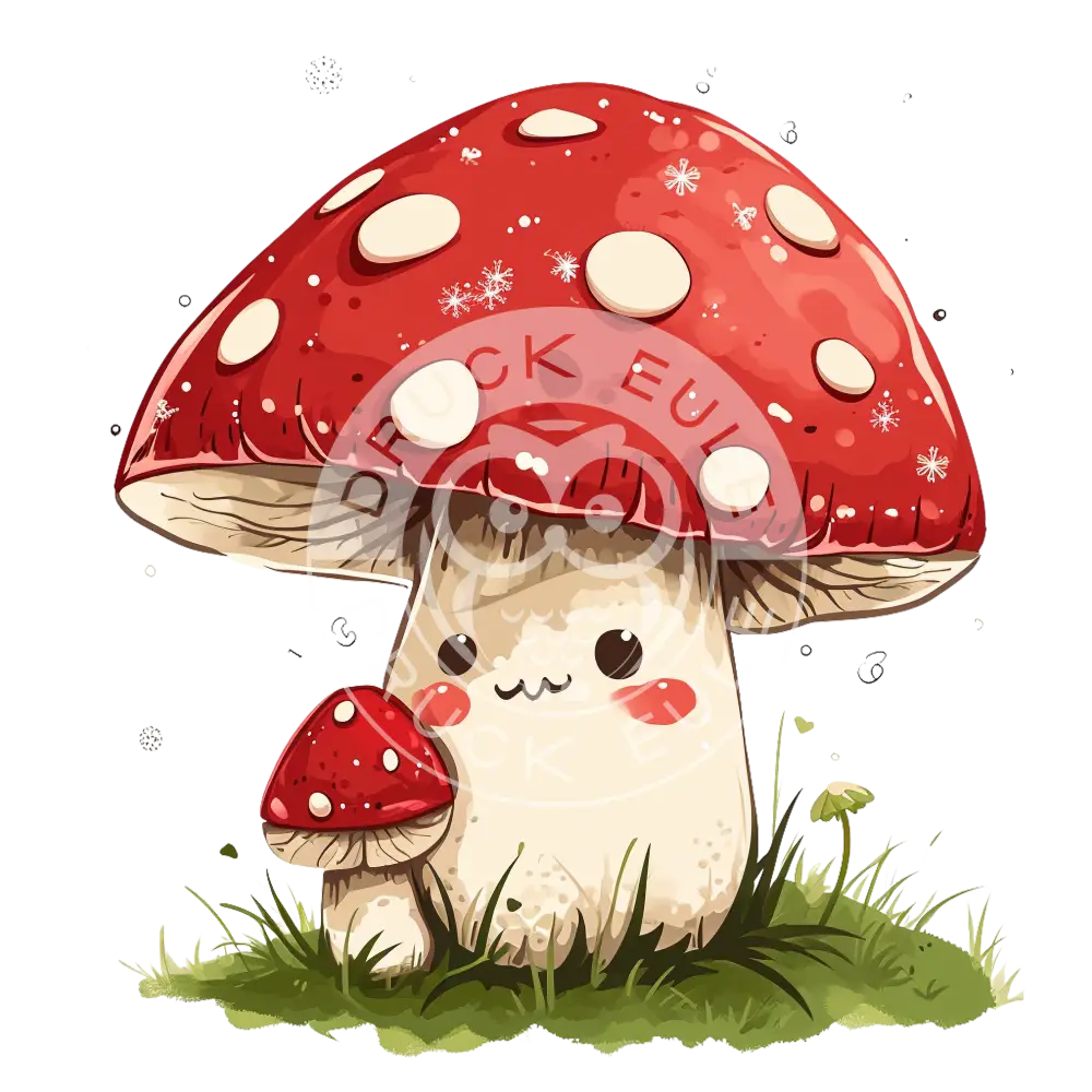 Bügelbild Kawaii Pilz 1186.3