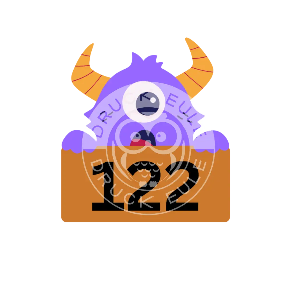 Bügelbild Monster oh 110-122