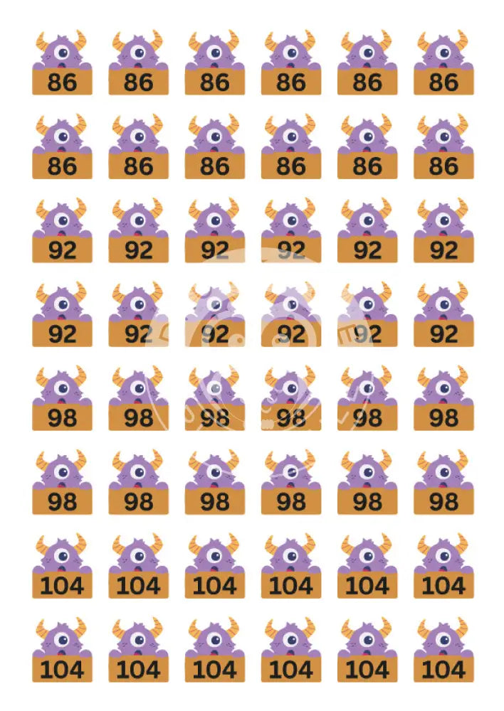 Bügelbild Monster oh 86-104