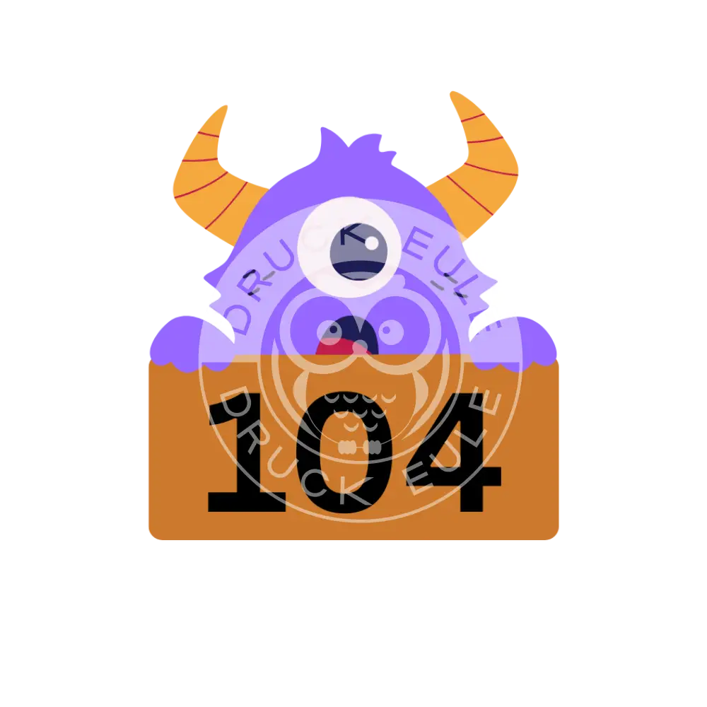 Bügelbild Monster oh 86-104