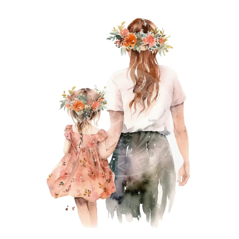 Bügelbild Mutter Und Tochter 153-10A