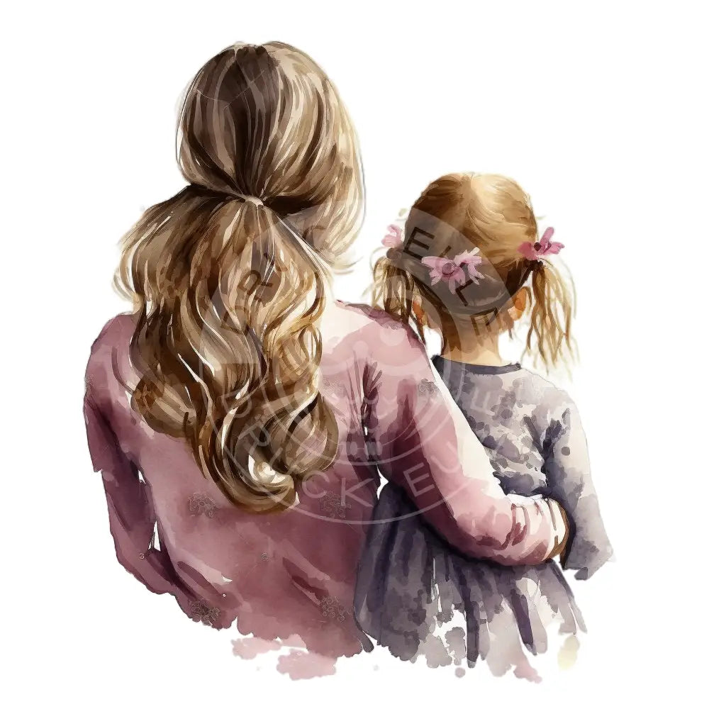 Bügelbild Mutter Und Tochter 153-12A