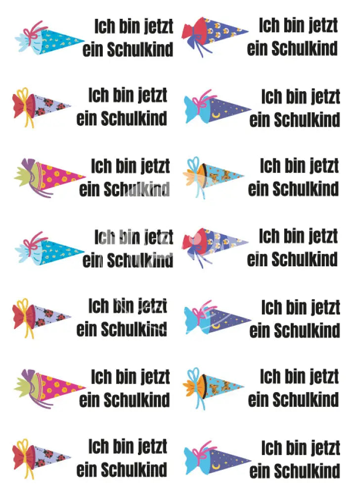 Bügelbild Schlüsselanhänger Schulkind Bügelbild