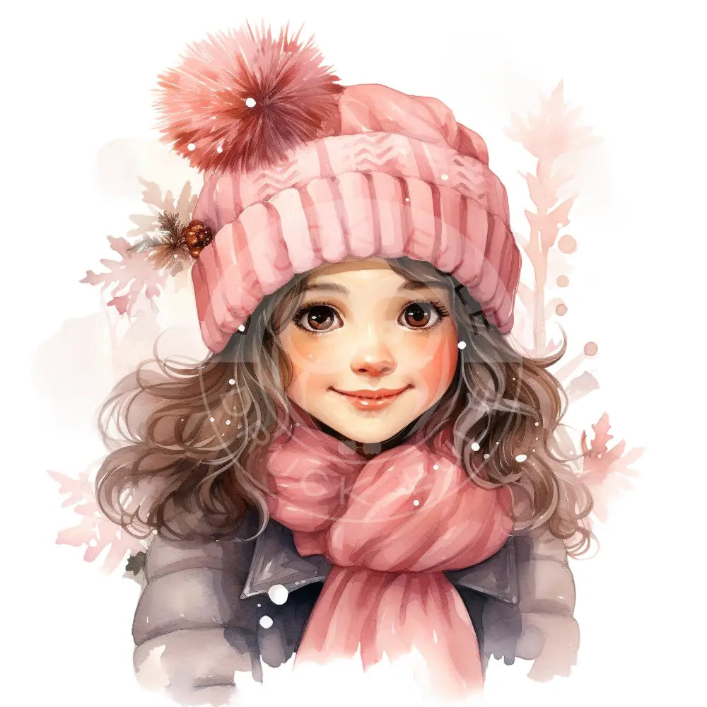 Bügelbild Weihnachten Pink 577-6