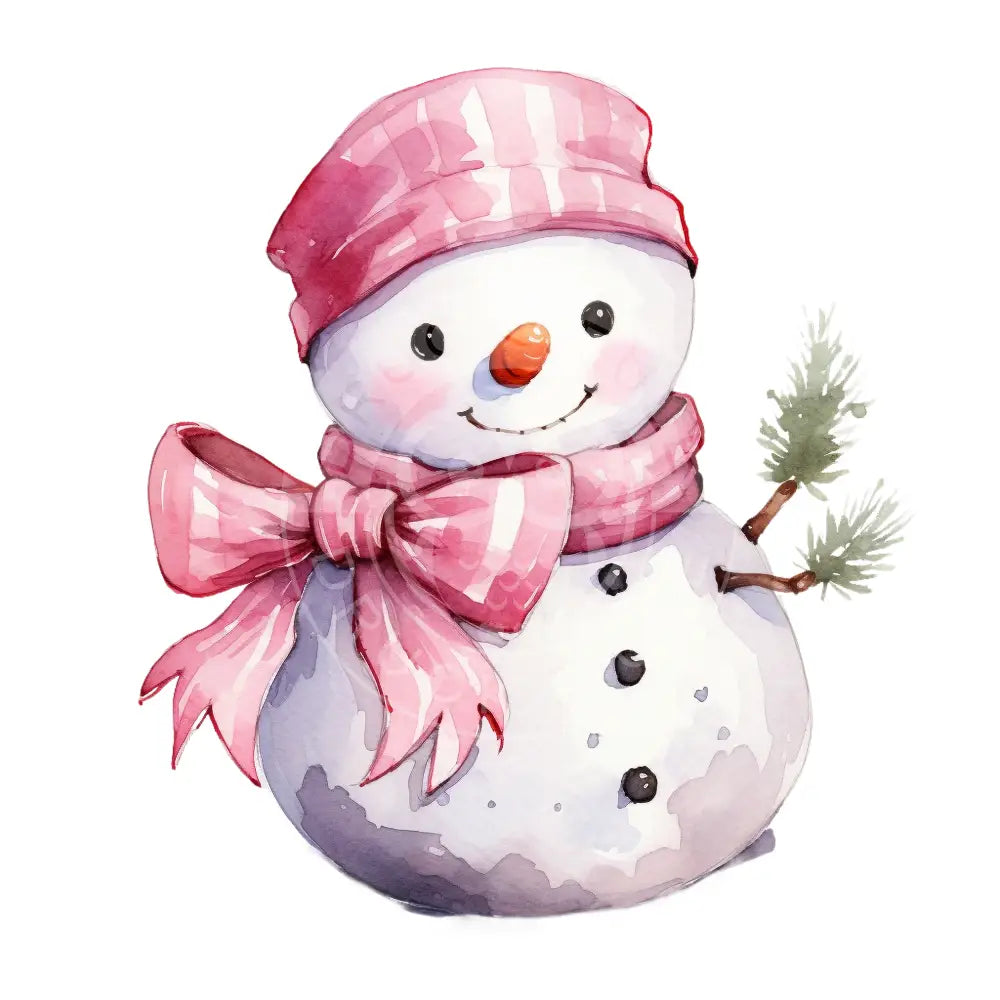 Bügelbild Weihnachten Pink 577-7