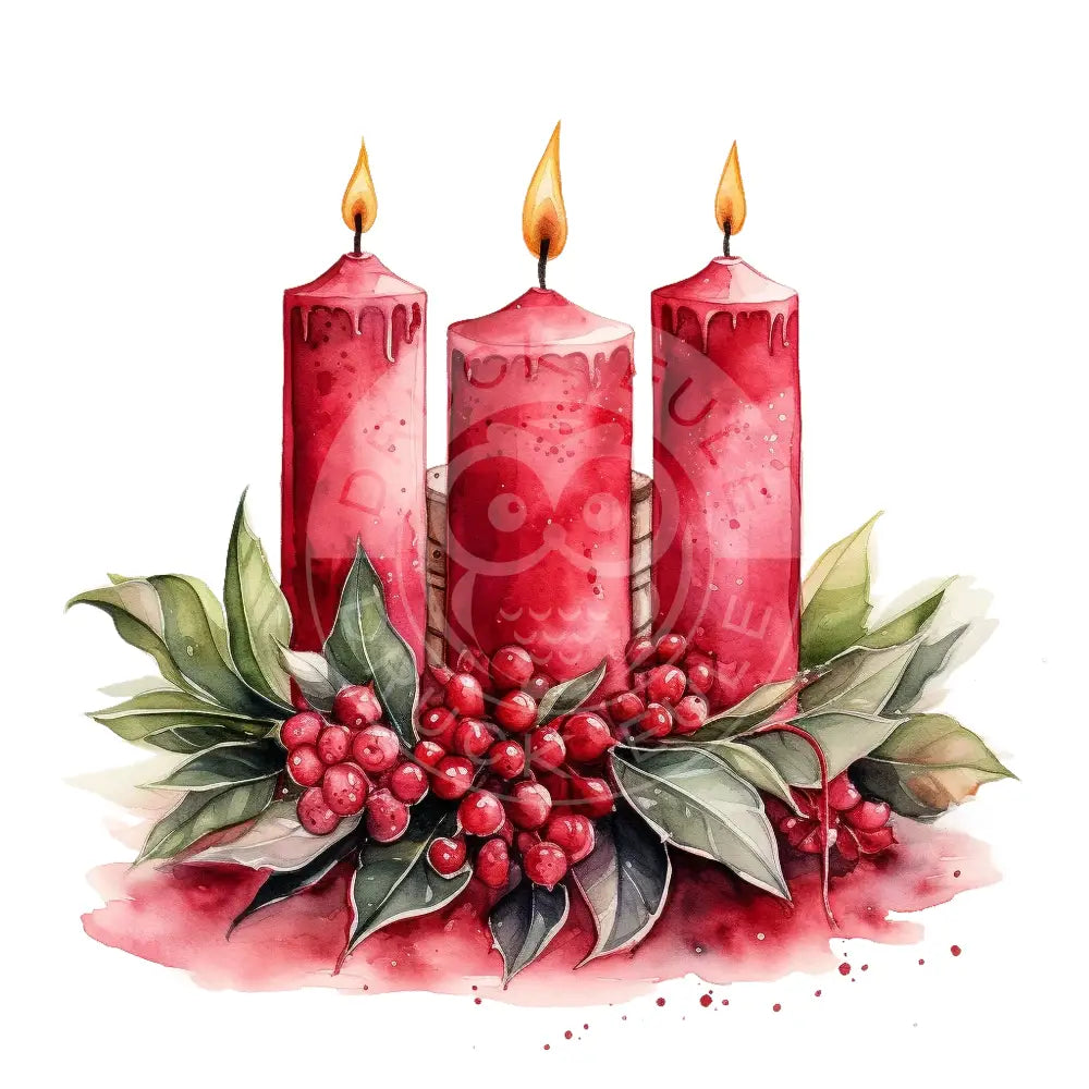 Bügelbild Weihnachtskerze 541-1