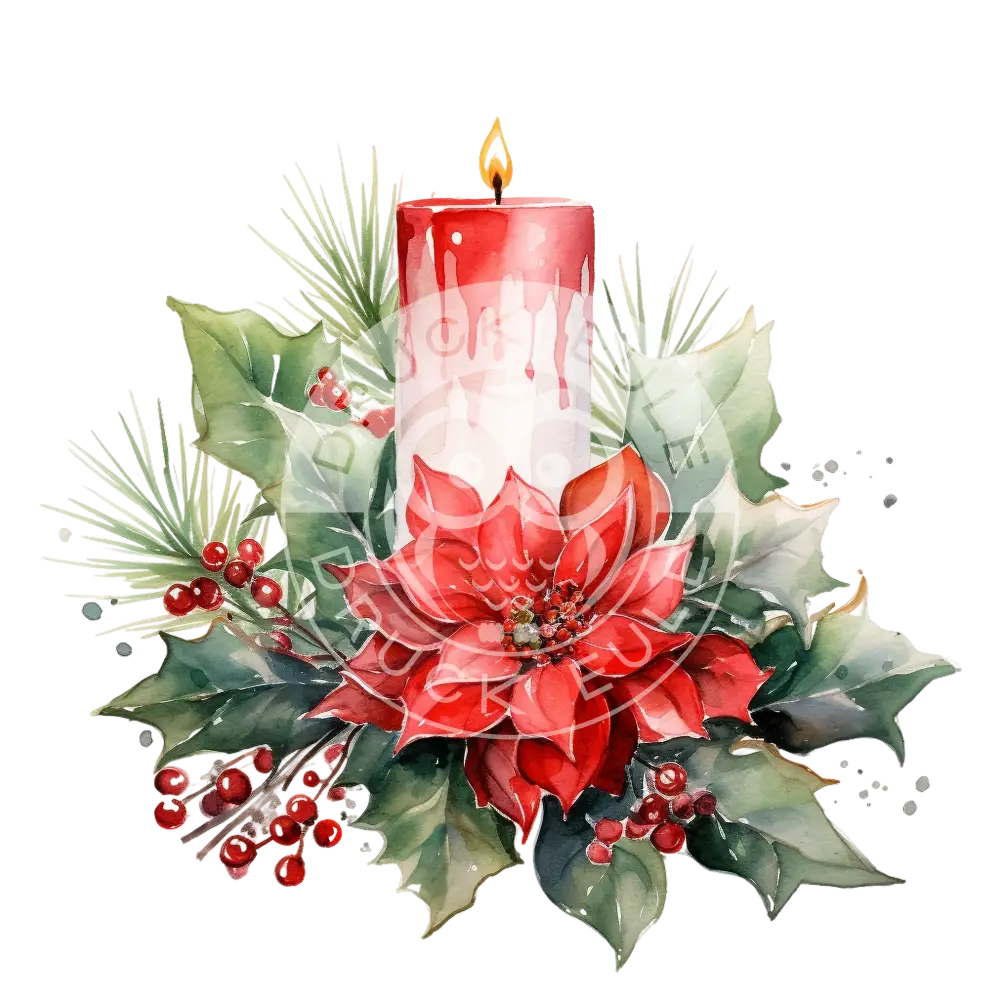 Bügelbild Weihnachtskerze 541-2