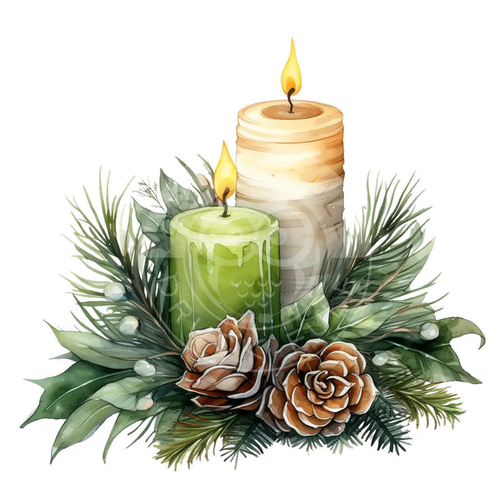 Bügelbild Weihnachtskerze 541-3