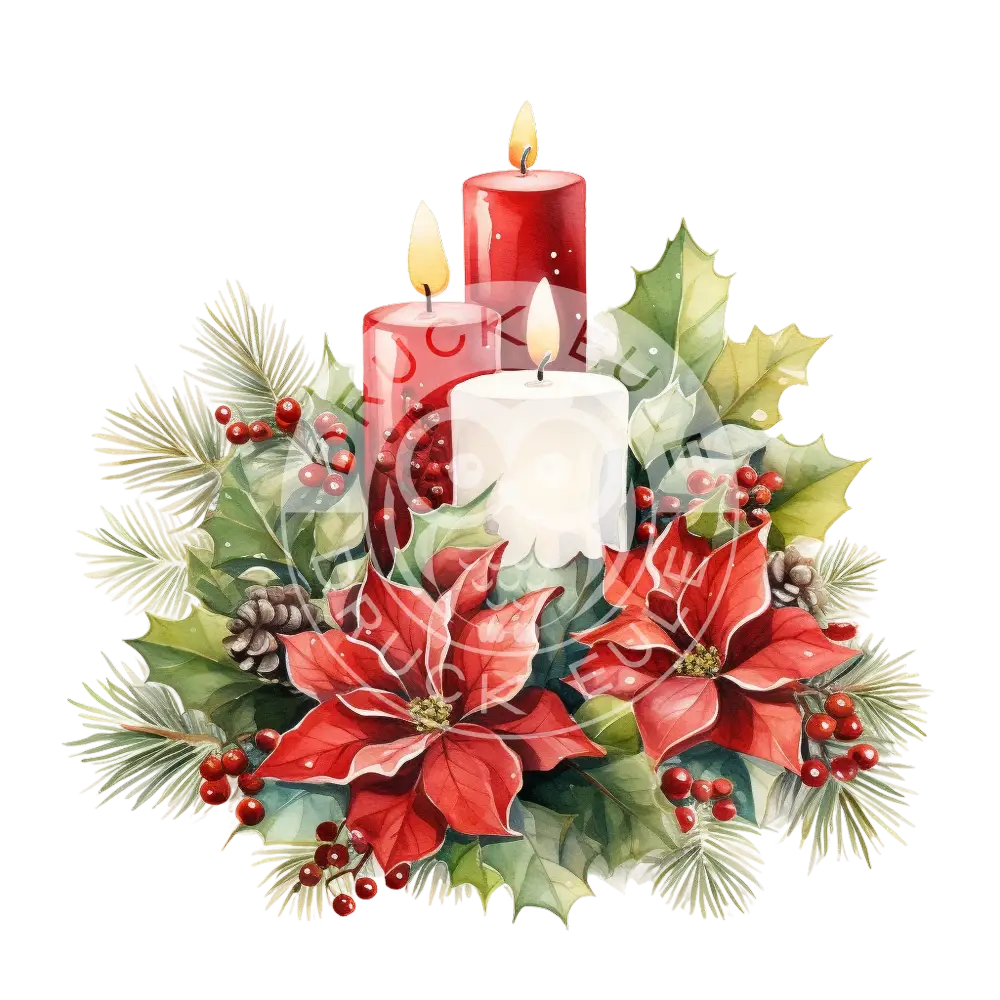 Bügelbild Weihnachtskerze 541-4