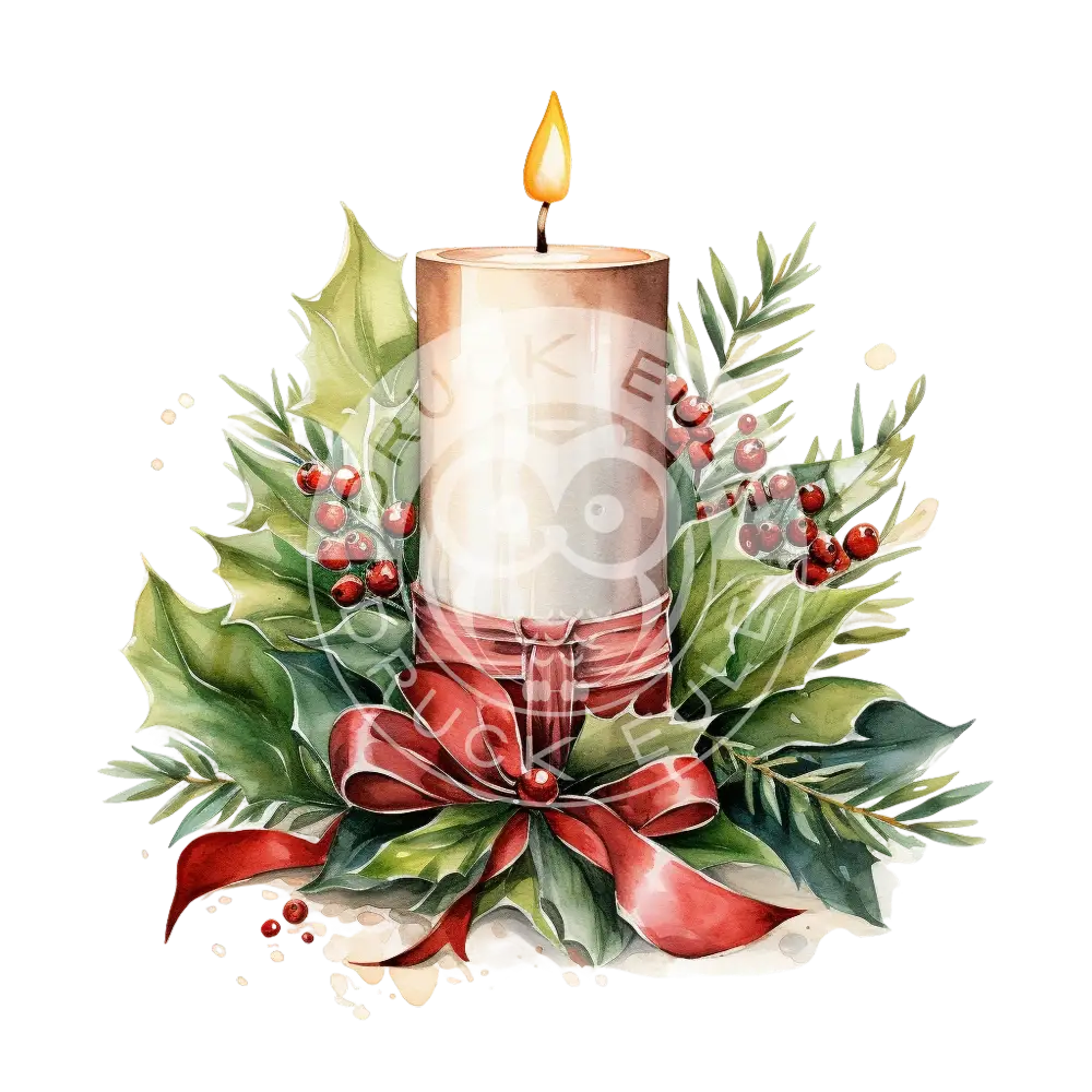 Bügelbild Weihnachtskerze 541-5