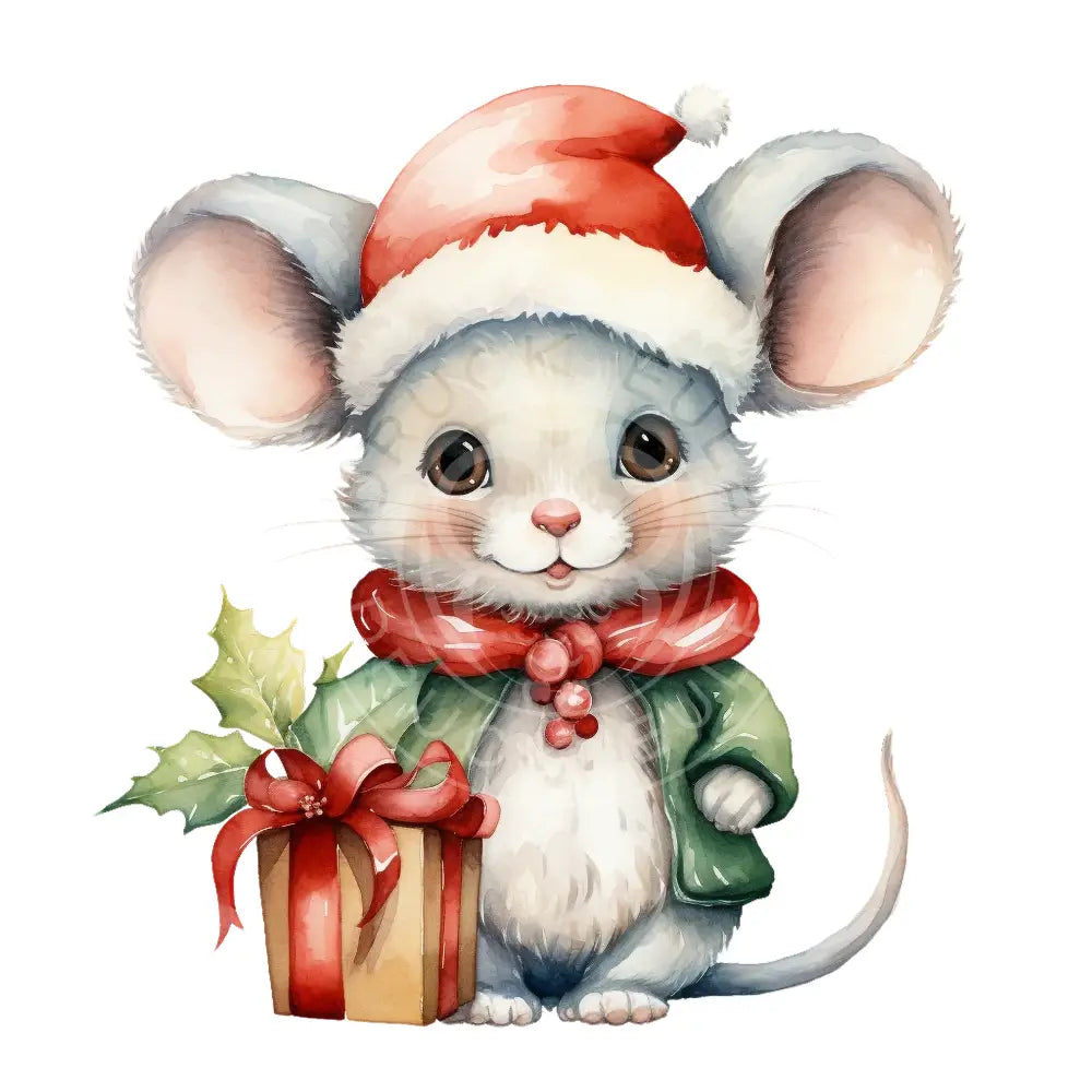 Bügelbild Weihnachtsmaus 611-1