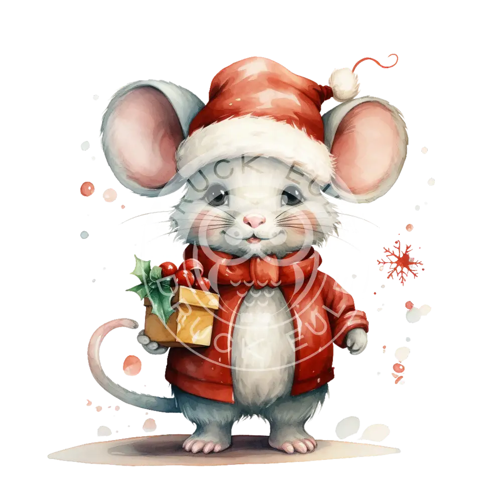 Bügelbild Weihnachtsmaus 611-2