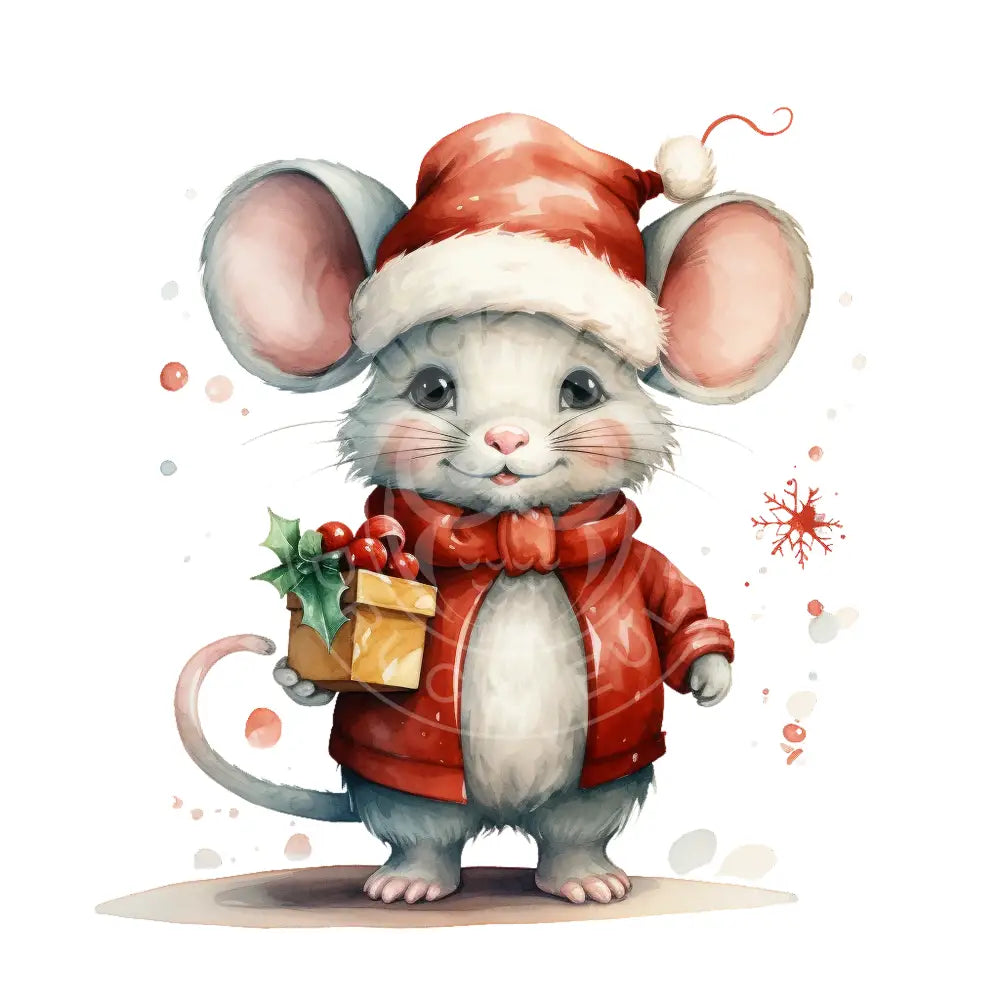 Bügelbild Weihnachtsmaus 611-2