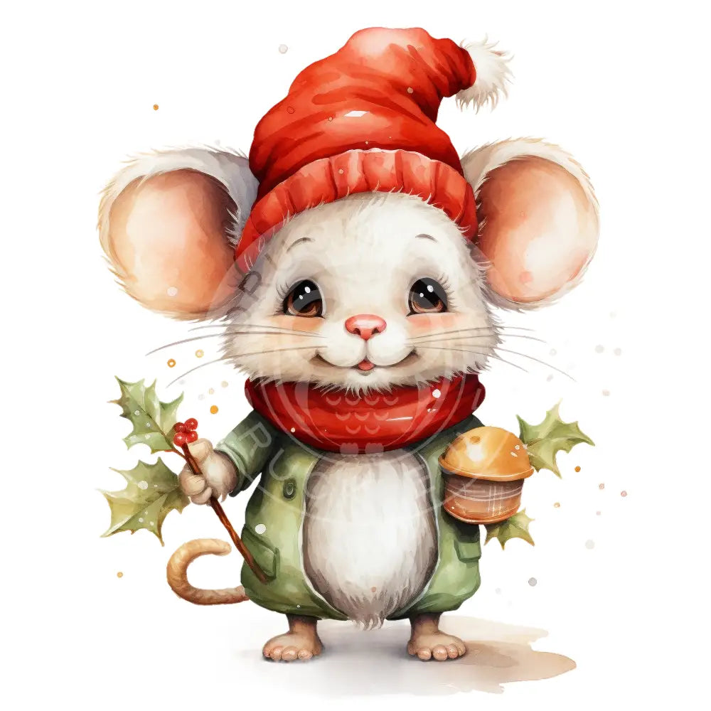 Bügelbild Weihnachtsmaus 611-6