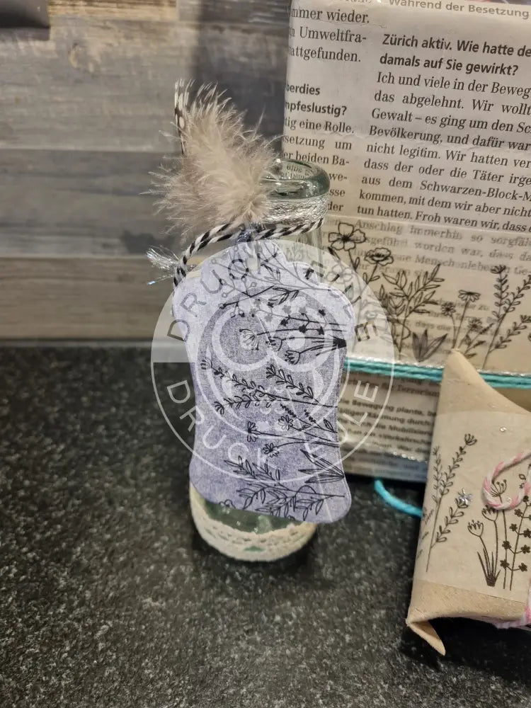 Papierklebeband weiss Blumenwiese rubon