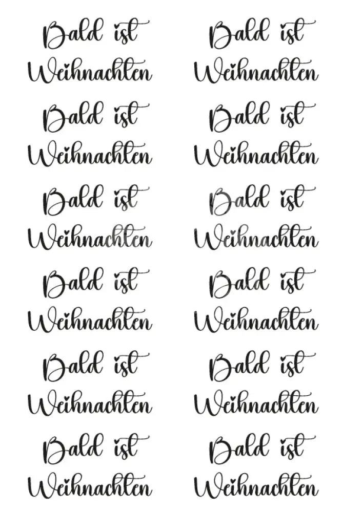 Rubon Bogen Bald ist Weihnachten rubon