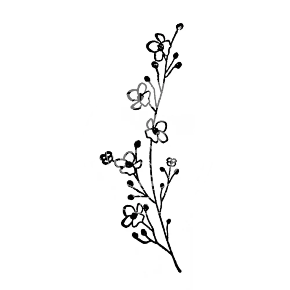 Stempel Blumenzweig stempel
